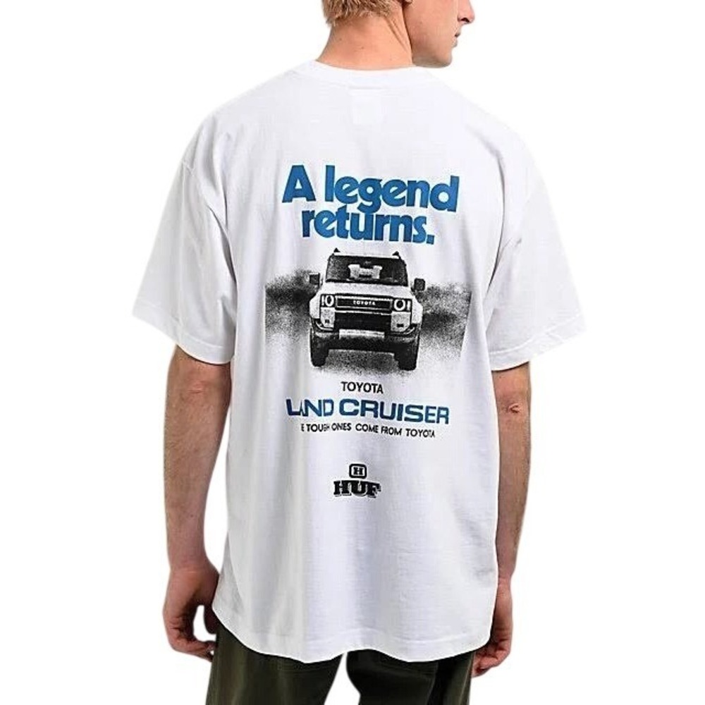 HUF T-Shirt Toyota Land Cruiser Legend Returns White XXL